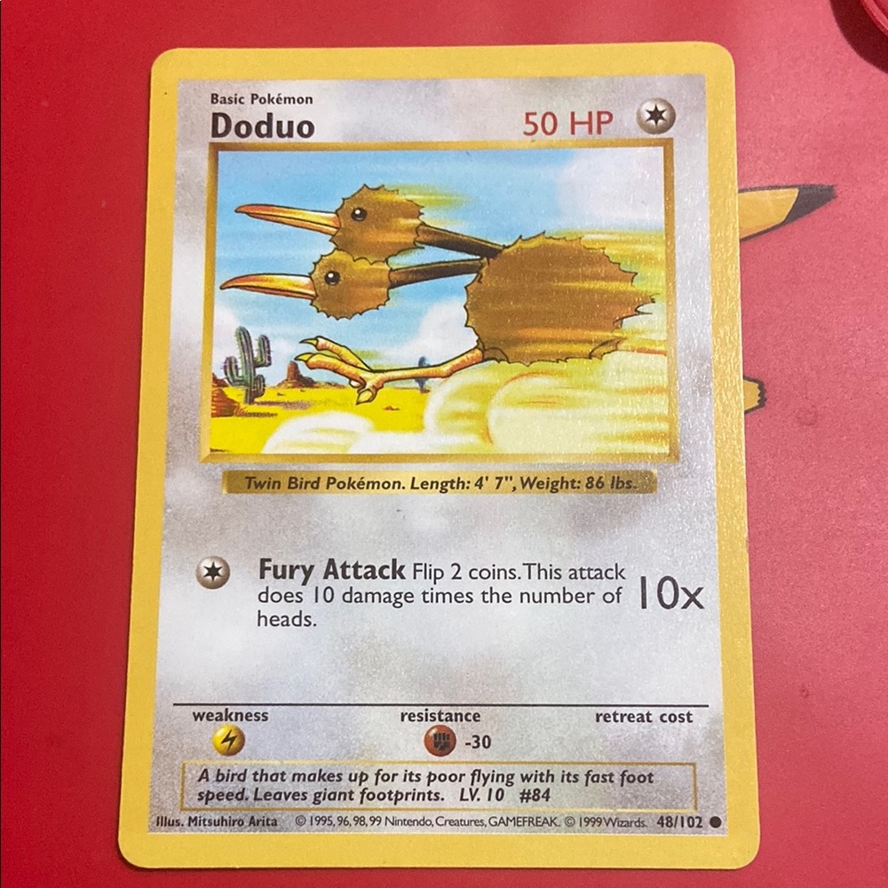 Pokémon TCG - Doduo - 48/102 - Common Shadowless Base Set